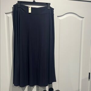 Talbots Classic Navy Blue A-Line Skirt
